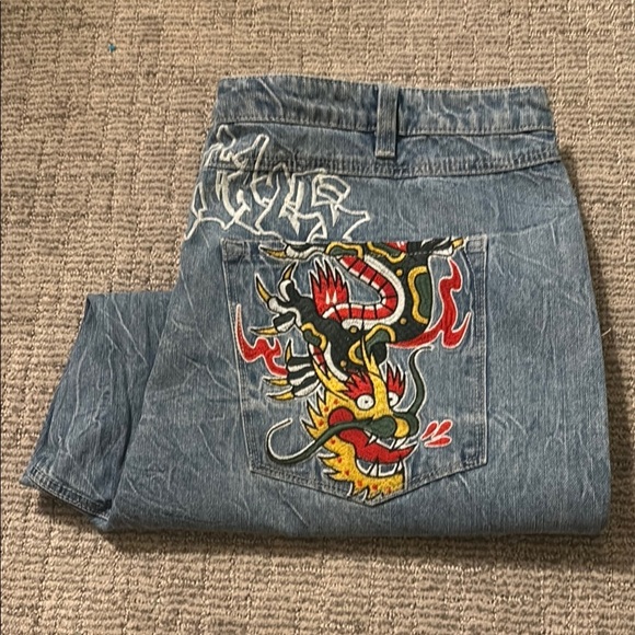 Zumiez Ninth Hall Ambush Medium Blue Loose Fit Jeans - Picture 6 of 8